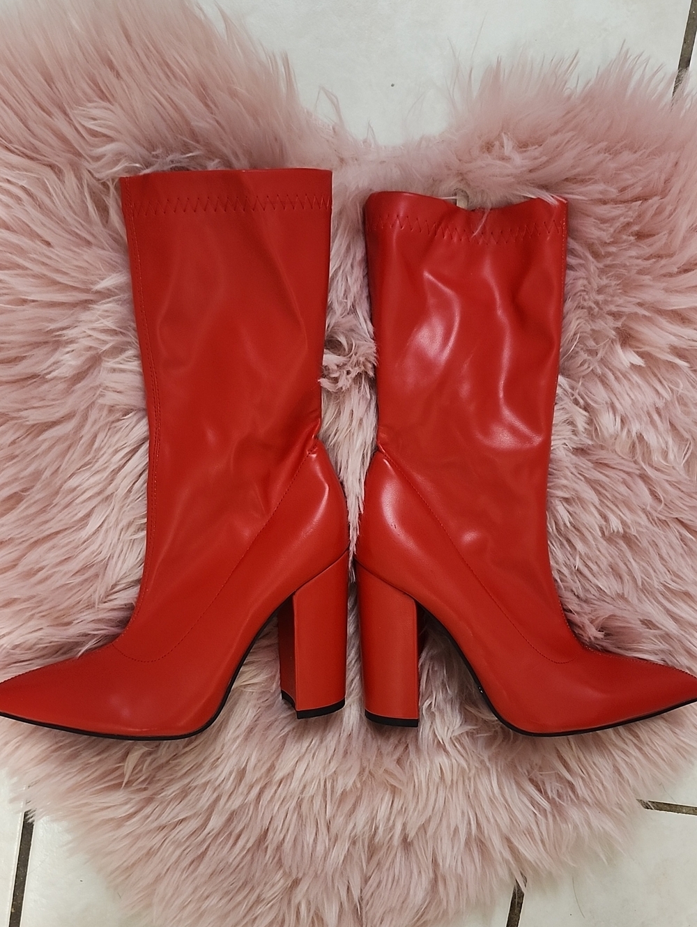 Brand New SHEIN FAUX LEATHER BOOTIES-7